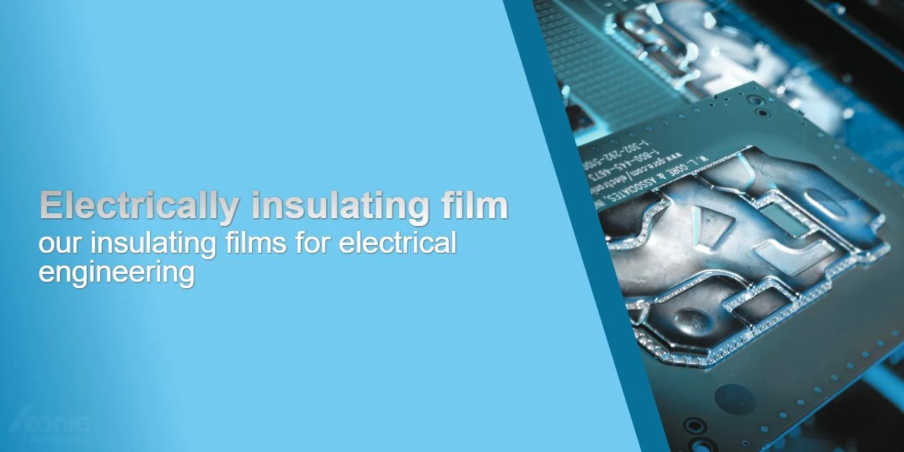 An image of electrical components made from films, entitled Electrically insulating film our insulating films for electrical engineering.