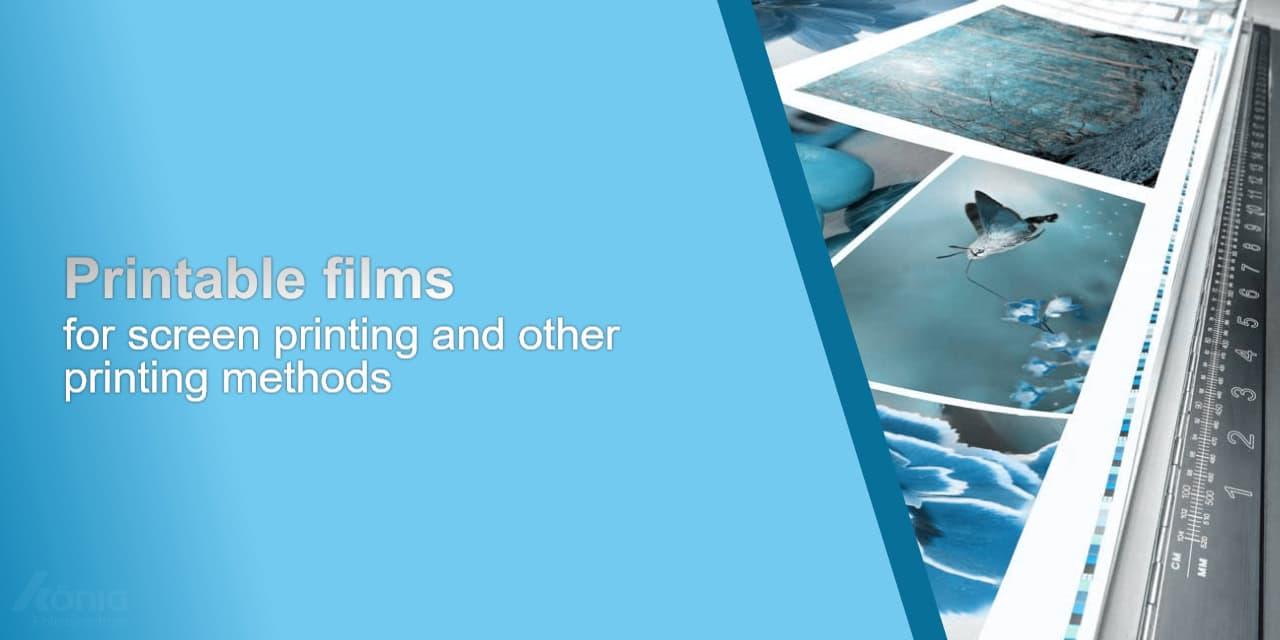 An image for printable films suitable for screen printing and other printing processes