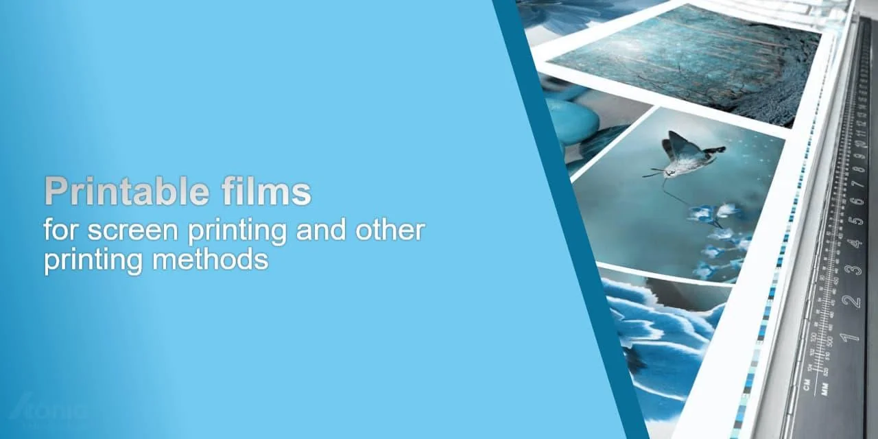 An image for printable films suitable for screen printing and other printing processes