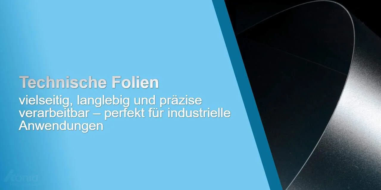 Ein kurzer Überblick über die vorteilhaften Eigenschaften von technischen Folien für industrielle Einsätze - dazu gehören unter anderem die hoh Langlebigkeit, Vielseitigkeit und die gute Verarbeitung.